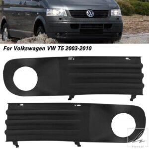 フォルクスワーゲン VW T5 2003 - 10用フォグランプフレーム ブラックドライビングランプグリル カーアクセサリー