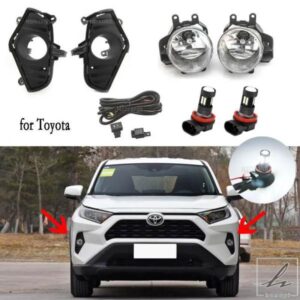 トヨタ RAV4 RAV 4 XA50 2019-2021用 LEDフォグランプアセンブリ ヘッドライト ハロゲンフォグランプカバー グリルベゼル スイッチアクセサリー