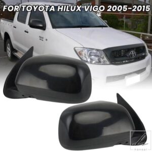 トヨタ ハイラックス ヴィーゴ 2005 - 10-2015 用 3ピン サイドミラーアセンブリ 手動折りたたみドアミラー カーアクセサリー