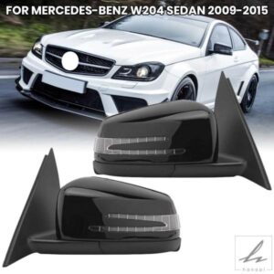 17ピンサイドドアミラーアセンブリ メルセデスベンツ W204 セダン 2009-2015 C63 C200 C180 2011-2014 ヒーター付きウィングミラーアクセサリー