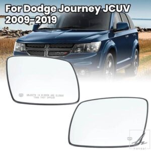 ダッジ ジャーニー JCUV 2009 - 13-2019 用ドアミラーガラスレンズ ヒーター付きバックミラーガラスレンズ カーアクセサリー
