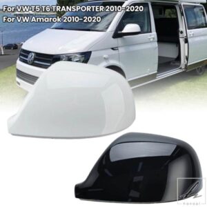フォルクスワーゲン T5 T6 トランスポーター アマロック 2010-2020 用 サイドミラーハウジングカバーキャップ バックル付き ドアミラーカバー