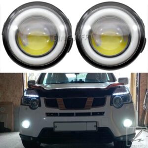 日産エクストレイル T31 クローズドオフロード車 2007-2013 車用 LED ランプ フォグランプ エンジェルアイ デイタイムランニングライト DRL 2個