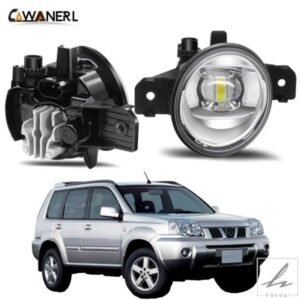 フォグランプアセンブリ 30W 車右+左側 LEDレンズ フォグランプ DRL H11 12V 日産 X-TRAIL T30 2001 - 06用