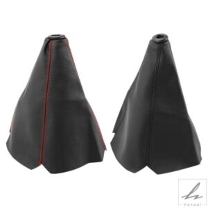 汎用レザーギアシフトカラーカバーカーアクセサリー 日産ニスモ ティーダ ティアナ スカイライン ジューク エクストレイル アルメーラ SAAB 9-3 9-5用