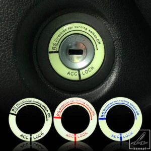 夜間発光車イグニッションキーリングステッカー 3Dデカール 日産 QASHQAI J11 J10 X-TRAIL T32 NAVARA D40 日産 QASHQAI 用
