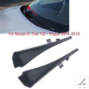 日産 X-TRAIL XTRAIL T32 ROGUE 2014-2018 車用フロントガラスラップコーナートリムワイパーサイドトリムカバー蓋プレート2個