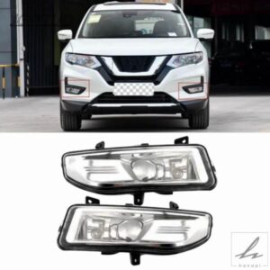 日産エクストレイル ローグ キックス キャシュカイ セントラ 2017 - 20 用 ハロゲンフォグライト フロントバンパーフォグランプ