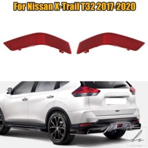 日産エクストレイル T32 2017 - 20 車用 リアバンパー リフレクター ライト フォグランプ テールブレーキ フォールスライト 装飾ライト