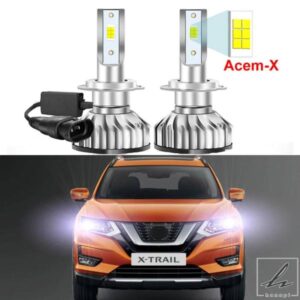 日産 X-TRAIL XTRAIL X TRAIL T32 2014-2020 ハイロービーム用 2個入り LED ヘッドライトバルブ ハロゲン専用適合