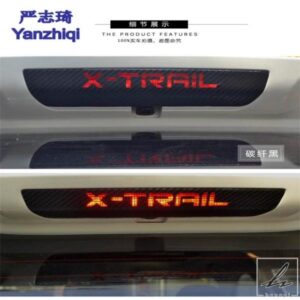 日産 X-TRAIL 用 ハイマウントストップランプ ハイブレーキライト カーボン製カーステッカー 1枚入り カーアクセサリー