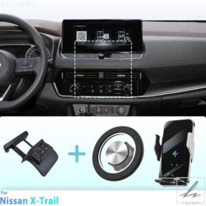 日産エクストレイル T33 2022 2023 2024 専用設計 車載マグネット式電話ホルダー スマートセンシング ワイヤレス充電