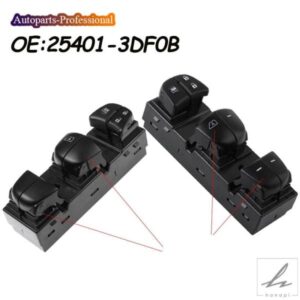 マスターパワーウィンドウスイッチ 254013DF0B 25401-3DF0B 254011KA0B 日産 ジューク アルティマ ティーダ シルフィ エクストレイル キャシュカイ ローグ
