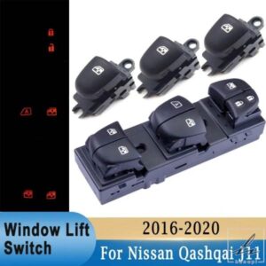 日産 QASHQAI J11 ALTIMA SYLPHY TIIDA X-TRAIL 用 LED 付きカーウィンドウリフタースイッチ ドアパネルスイッチマスター 左ハンドル