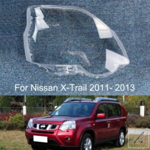 車レンズガラスライトランプキャップヘッドランプシェルクリアランプシェード日産エクストレイル2011 2012 2013ランプカバーヘッドライトカバー