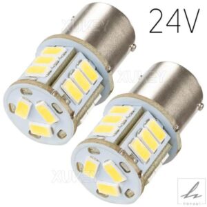 2X 382 P21W 1156 LEDリバースホワイトBA15Sサイドライトレッドブレーキテール24V電球246 149 R5W R10WトラックHGVキャンピングカー室内灯