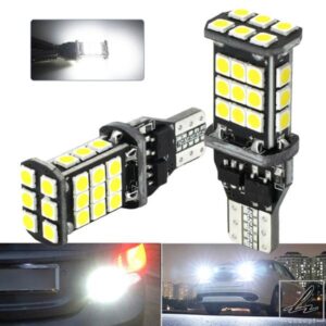 2000LM CANBUS T15 LED ハイパワー 921 リバーサライト 車用電球 バックアップ W16W ハイパーフラッシュなし キセノンホワイト 6500K CANBUS