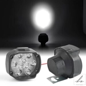 2X オートバイ補助スポットライト LEDランプ フォグランプ アクセサリー 補助ヘッドライト 車 ATV アウターライト 防水 + スイッチ