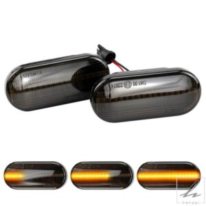 ダイナミックカーLEDサイドマーカーウィンカーライトインジケーターSKODA OCTAVIA A5 1996-2010VW GOLF 3 4 PASSAT 3BG POLO 6N 6N2 9N用