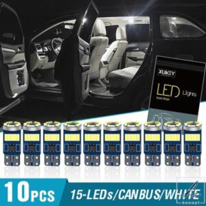 10個 W5W LED T10 LED 車内灯 CANバス BMW E46 E53 E90 E82 E60 X3 E83 E91 ツーリング X5 E70 X6 E71 E36 クーペ F25用