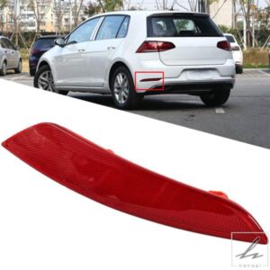 運転席側 左 リアバンパー リフレクター 反射ライト テール フォグライト ランプ レンズ レッド VW ゴルフ A6 MK6 2009-2013 VW アクセサリー