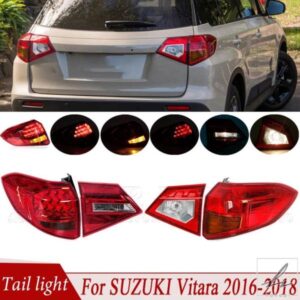 リアバンパー テールライトアセンブリ ハザード灯 ウィンカーライト リフレクターランプ ブレーキランプ ストップランプ SUZUKI VITARA 2016-2018用