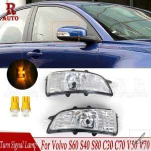 R-AUTO ボルボ S40 S60 S80 C30 C70 V50 V70 2007 2008 2009-2012 サイドウィングミラーインジケーターウィンカーライト 31111090 31111102