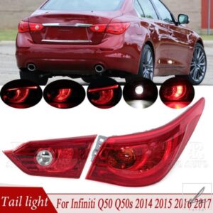 テールライト リアブレーキランプ ウィンカーライト テールランプアセンブリ インフィニティ Q50 Q50S 2014 - 16 265504HB0B 265504HB0A