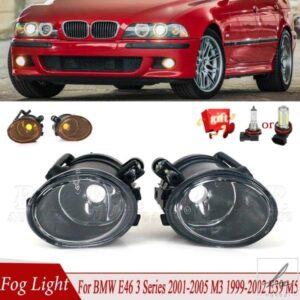 フォグライト 車用フロントバンパー フォグランプ BMW E46 3シリーズ 2001 2002-2005 M3 1999-2002 E39 M5 フォグライト 63177894017 63177894018
