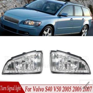 VOLVO S40 V50 2005 2006 2007用 ウィンカーライト バックミラーインジケーターランプ カーアクセサリー 8679775 8679777 カーライト