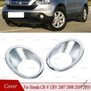 2個 車用フォグランプカバートリム 反射ステッカー 装飾ストリップ フロントフォグランプベゼル ホンダ CR-V CRV 2007 2008 2009 2010用