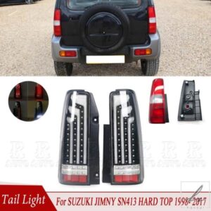車用リアフォグランプ LED ブレーキリバーステールランプ付き 2スタイル SUZUKI JIMNY SN413 ハードトップ 1998 1999 2000-2017用