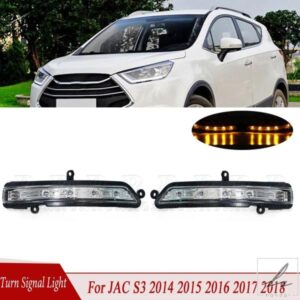 車用バックミラー サイドミラー LED ウィンカーライト LED インジケーター ウィンカー リピーター JAC S3 2014 - 18 に適合