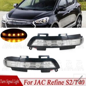 車用サイドミラー LED ウィンカーライト サイドウィングリピーターインジケーター 点滅ランプ JAC REFINE S2/T40 車用