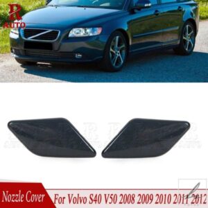 VOLVO S40 V50 2008 2009 2010-2012 ノズルカバー フロントバンパー ヘッドライトウォッシャーノズル スプレージェットカバーキャップ 39886377 39886397