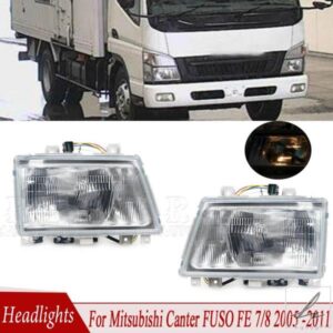 三菱 キャンター FUSO FE 7/8 2005 - 09-2011用 車フロントヘッドライトアセンブリ ヘッドライトインジケーターパークランプ