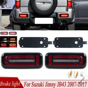 1ペア LED 車用 リアバンパー ブレーキライト ストップランプ ランニングライト ウィンカーライト リバースランプ スズキ ジムニー JB43 2007-2017用