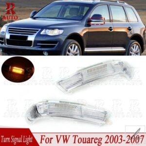 R-AUTO 車用 LED リアビューミラー ウィンカーライト インジケーターランプ ライト VW TOUAREG 2003 2004 2005-2007 7L6949101B 7L6949102B