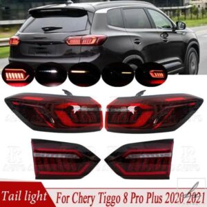 テールランプアセンブリ LEDテールライト リアウィンカーライト ブレーキランプ 後退灯 CHERY TIGGO 8 PRO PLUS 2020 2021用