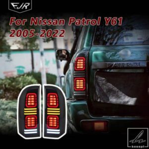 日産 Y61 05-22 パトロール レトロフィット カスタム LED 流れるテール リアライト カーアクセサリー用テールライトアセンブリ