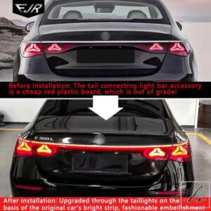メルセデスベンツ Eクラス 2024 スルーテールライト W214 E260 E300L ブレーキターンハザードリアテールウォーターライトトランクカーランプ