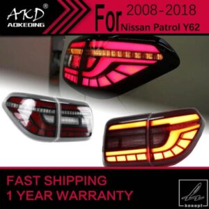 日産パトロール Y62 LEDテールライト 2008-2018 パトロールリアストップランプ ブレーキシグナル DRL リバース 自動車アクセサリー