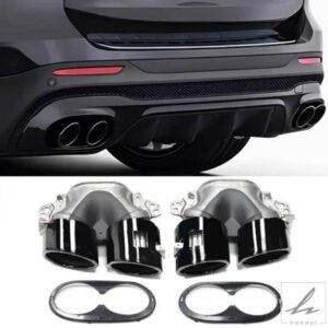 メルセデスベンツ GLB180 GLB200 GLB220 車用 ステンレス リアマフラー アップグレード GLB A35 バンパー 4アウトレット マフラー テールパイプ