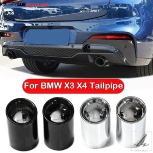 自動車用サイレンサー BMW X4 X3 G02 G01 2019〜2022 マフラーチップ テールパイプ 交換用排気システムノズル