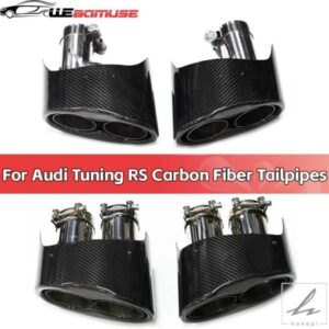 2個/ロット 排気チップ カーボン 車用排気 AUDI RS6 RS7 RS5 RS4 RS3 A3 A4 A5 A6 A7 マフラーチップ ノズル