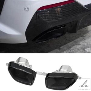 1ペア カーアクセサリー マフラーチップ BMW 3シリーズ G20 G21 320I 325I 330I M340I 2019-2020 排気チップ MPルック テールパイプ