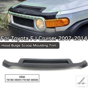 トヨタ FJ クルーザー 2007 2008-2014 用 カーフードスクープモールディングトリム カーアクセサリー 76180-35031 76180-35030 マットブラック ホワイト