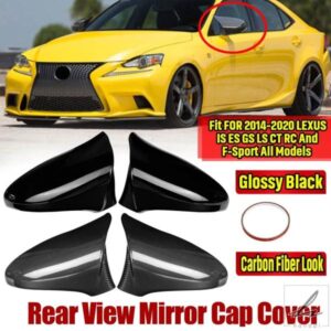 レクサス IS ES GS LS CT RC F-SPORT 2014-2020 用 LHD 車側バックミラーカバーキャップ Mスタイル ペア バックミラーカバーキャップ