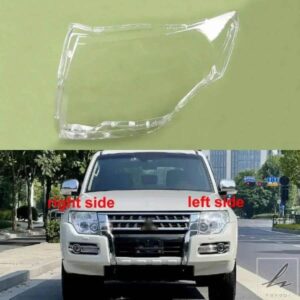 2007-2018年式 三菱 パジェロ V87 V93 V97 ランプシェード ヘッドランプシェル クリアランプシェード ヘッドライトカバー レンズ プレキシガラス