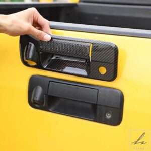 トヨタ タンドラ 2004-2013 ABS カーボン カーリアドアハンドルカバー テールゲートグラブデコレーションカバー ステッカー カーアクセサリー